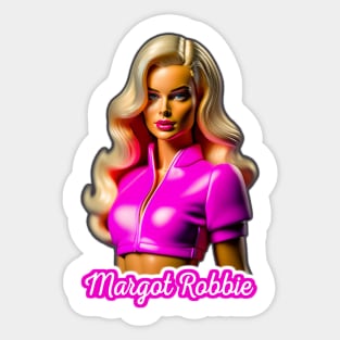 Margot Robbie-Barbie Style Sticker